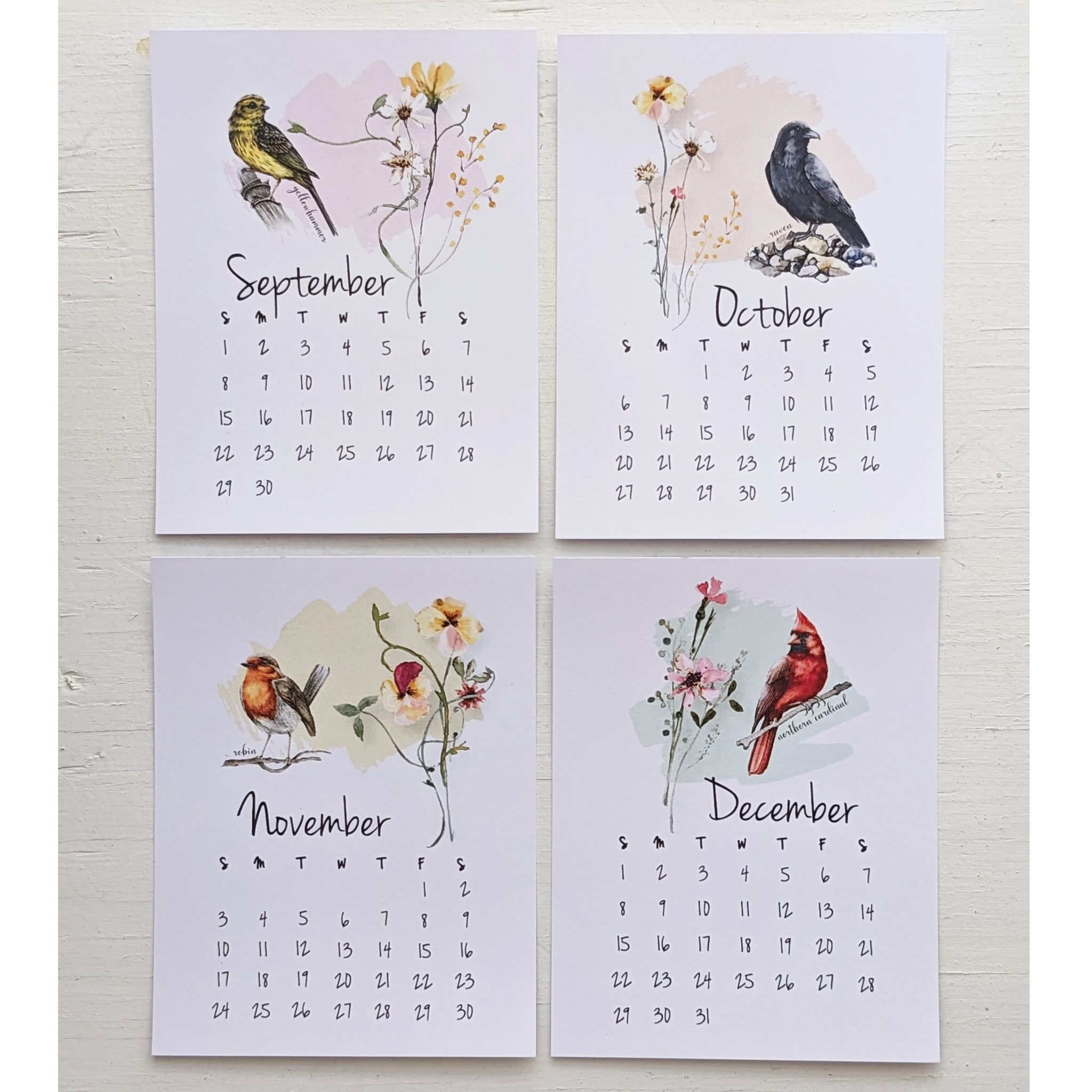 2024 Desk Calendar Bird and Wildflower, Gift for Teacher Coworker, Watercolor Calendar, Cardinal 12-Month Calendar with Wood Easel Stand | MakerPlace by Michaels 2024 Desk Calendar Bird and Wildflower, Gift for Teacher Coworker, Watercolor Calendar, Cardinal 12-Month Calendar with Wood Easel Stand | MakerPlace by Michaels
